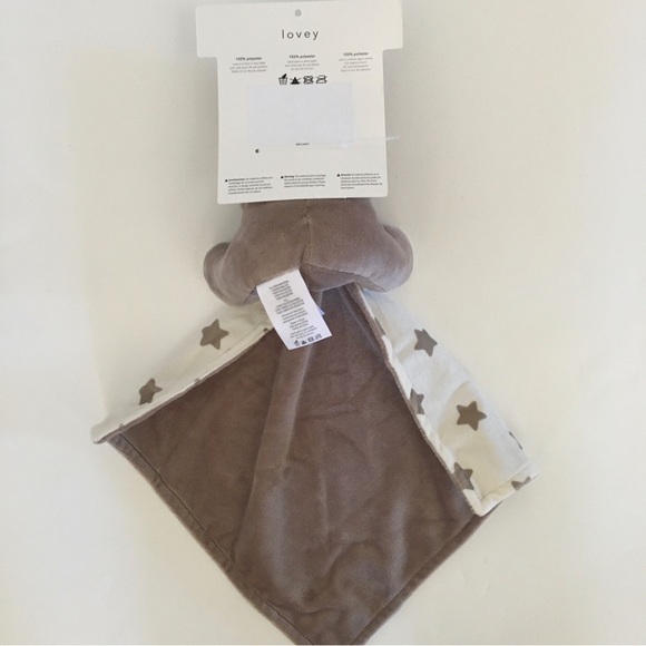 NEW Lovey Security Blanket Soft Baby Toy Little Brown Bear Baby Gift | Rene Rofe - Picture 3 of 7